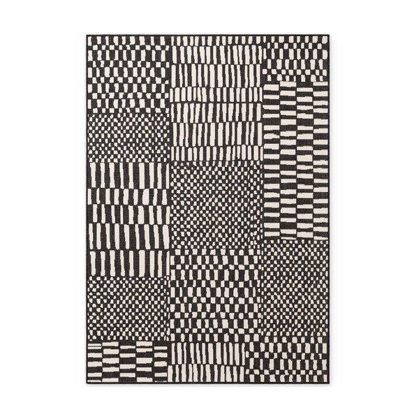 Črna/kremno bela notranja in zunanja preproga 120x170 cm Haringey Barkham – Ted Baker