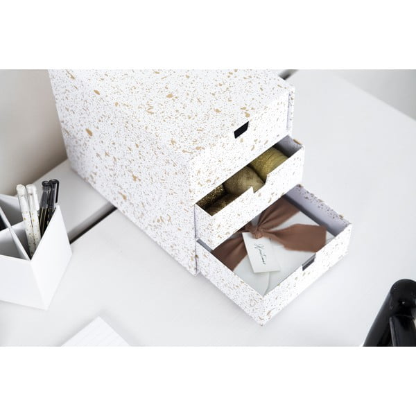Organizator s 3 predali v zlati in beli barvi Bigso Box of Sweden Ingrid-image-2