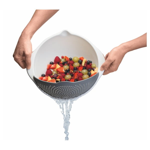 Bela skleda s cedilom 2v1 Metaltex, Ø 28 cm-image-3