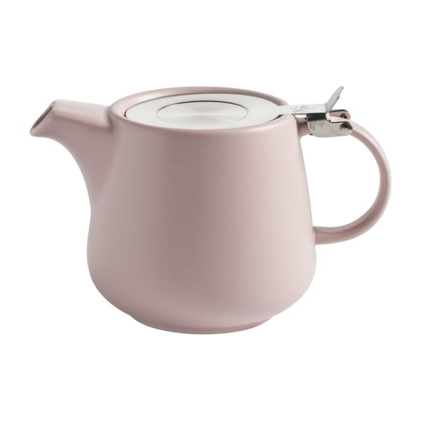 Roza porcelanast čajnik s cedilom Maxwell & Williams Tint, 600 ml