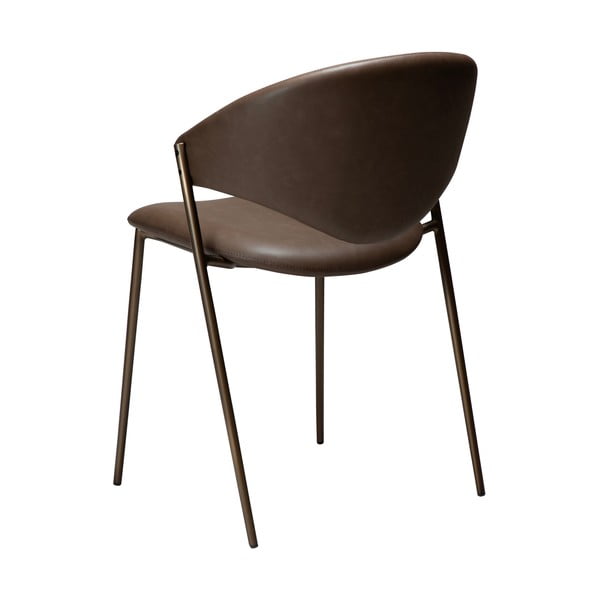 Temno rjav jedilni stol iz umetnega usnja Zone – DAN-FORM Denmark-image-3