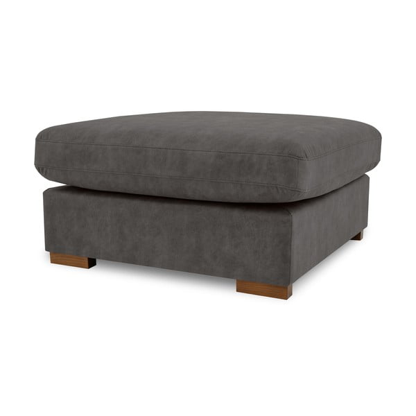 Antracitno siv tabure iz umetnega usnja Hamburg – Scandic-image-2