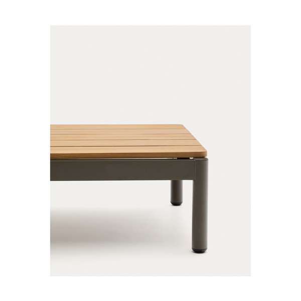 Vrtna klubska mizica iz masivnega tika 57x91 cm Sorells – Kave Home-image-4