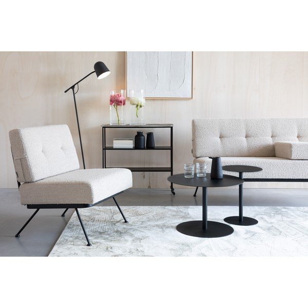 Kremno bela sedežna garnitura 135 cm Bowie – Zuiver-image-1