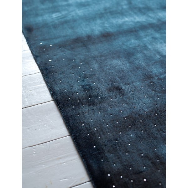 Temno modra ročno tkana preproga Flair Rugs Swarowski, 160 x 230 cm-image-1