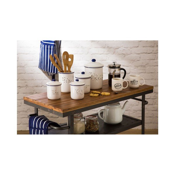 Modro-bel predpasnik Premier Housewares Butcher stripe Apron-image-1