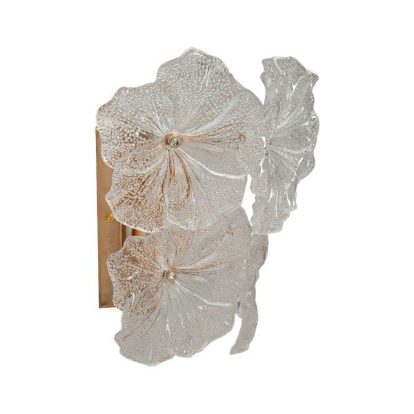 Steklena stenska svetilka v zlati barvi Ibiscus – Mauro Ferretti-image-2