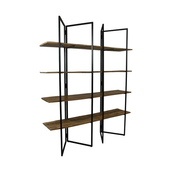 Črna polica iz mangovega lesa 165x200 cm - HSM collection-image-3