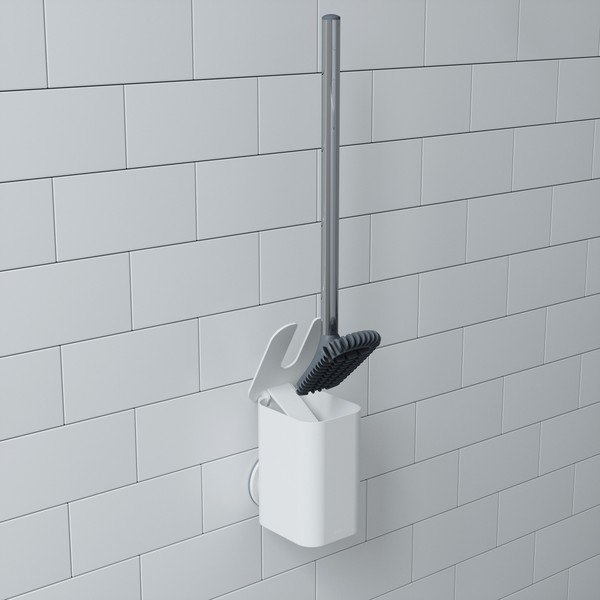 Bela plastična straniščna krtača Flex - Umbra-image-2