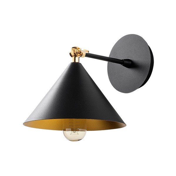 Črna stenska svetilka Berceste – Opviq lights
