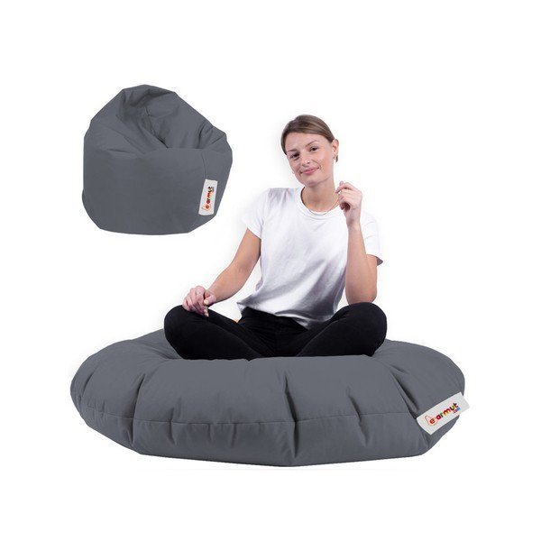 Temno siva vrtna sedežna vreča Lyzi – Floriane Garden-image-3