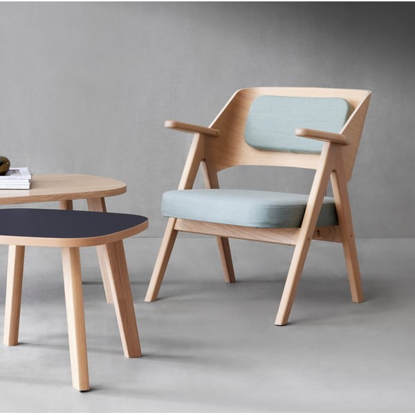 Svetlo zelen fotelj iz hrastovega lesa Findahl by Hammel Me Tube-image-1