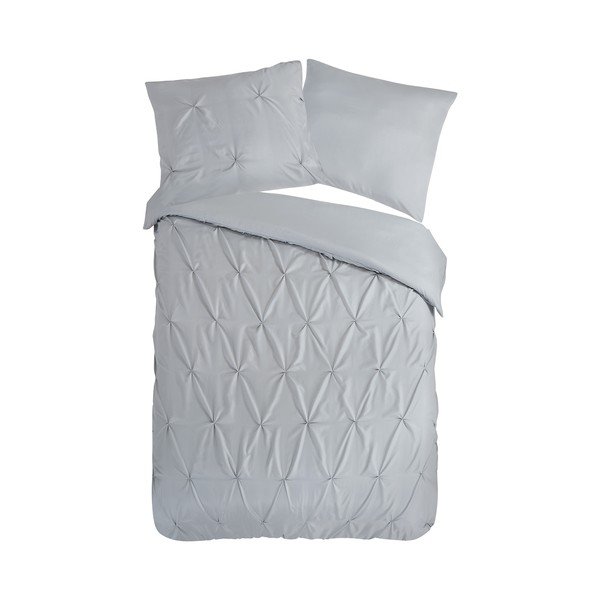 Siva enojna/podaljšana posteljnina iz mikrovlaken 140x220 cm Pure Elegance – Good Morning