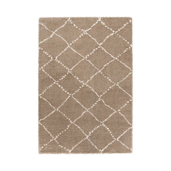 Rjava preproga Mint Rugs Allure Ronno Brown Creme, 200 x 290 cm