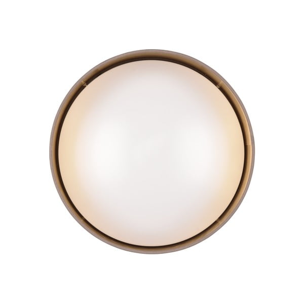 Svetlo rjava LED stropna svetilka ø 30 cm Locarno – Reality-image-3