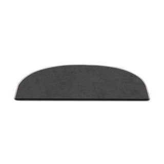 Temno sivi komplet preprog za stopnice 16 ks 20x65 cm Plain Color – Vitaus