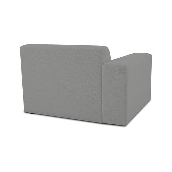 Siv modul za sedežno garnituro iz tkanine bouclé (levi kot) Roxy – Scandic-image-2