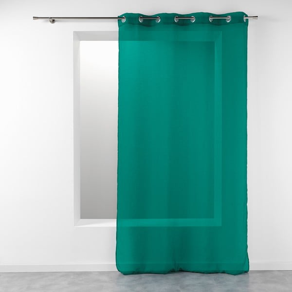 Zelena prosojna zavesa 140x280 cm Telma – douceur d'intérieur