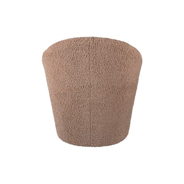 Rjav fotelj iz tkanine bouclé Cuddly  – Leitmotiv-image-4