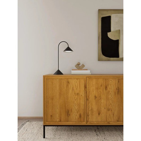 Komoda v hrastovem dekorju v naravni barvi 158x80x40 cm Palmdale – Actona-image-2