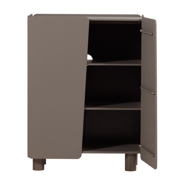 Rjava omarica iz masivnega bora 100x135x45 cm Root – WOOOD-image-3