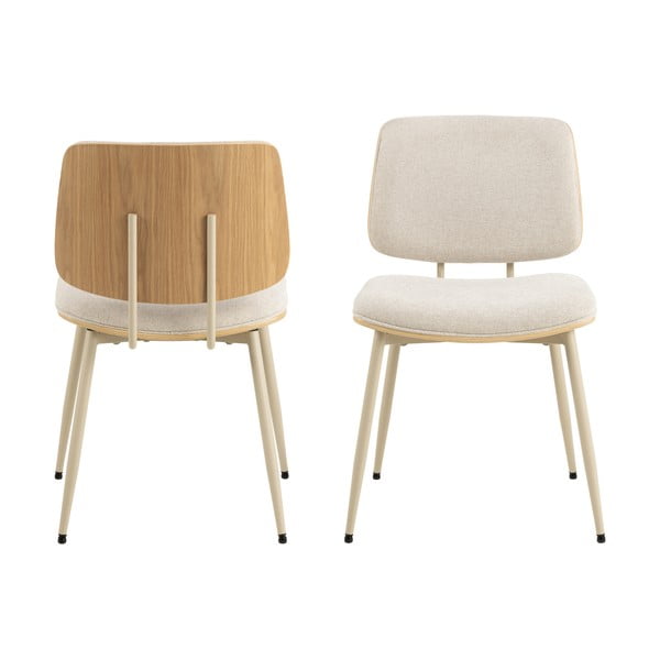 Kremno bel jedilni stol Owen – Actona-image-3