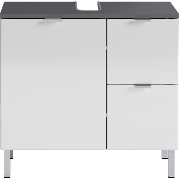 Belo-siva omarica za pod umivalnik Germania Mauresa, širina 60 cm-image-2