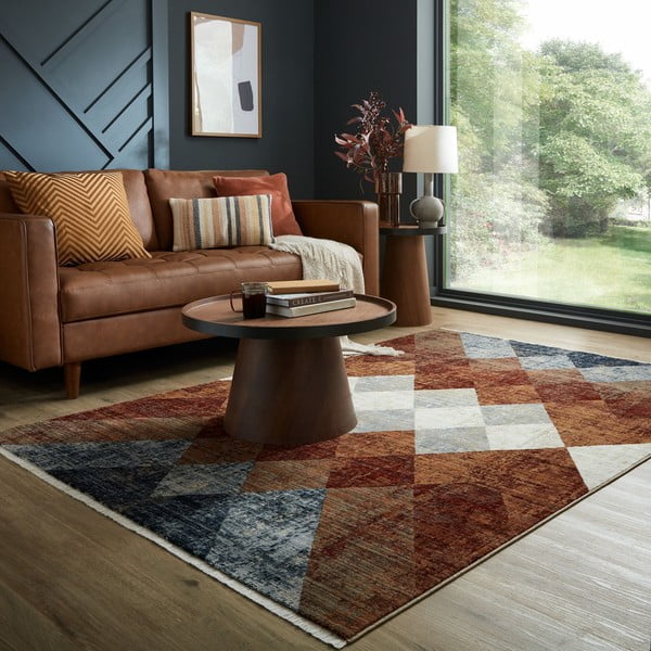 Bordo rdeča preproga 120x169 cm Bradley – Flair Rugs-image-1