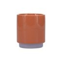 Oranžna/vijolična skodelica iz kamenine 270 ml Duo – ONA