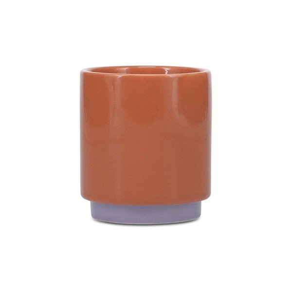 Oranžna/vijolična skodelica iz kamenine 270 ml Duo – ONA