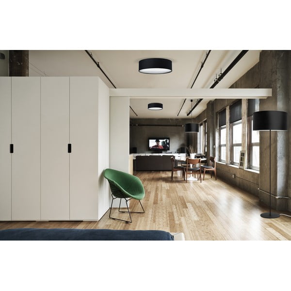 Črna stropna svetilka Sotto Luce MIKA, ⌀ 40 cm-image-1