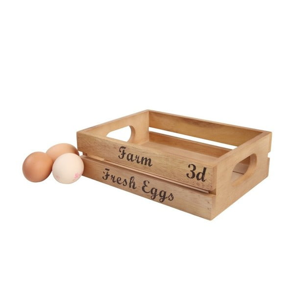 Škatla za shranjevanje jajc iz akacijevega lesa T&G Woodware Baroque