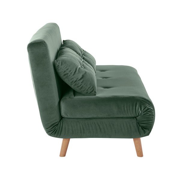 Zeleni žametni kavč 125 cm Magalli - Støraa -image-3