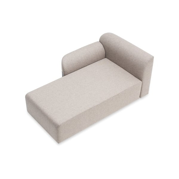 Svetlo siv kavč modul (desni kot) iz mešanice volne in lanu Hugg - Gazzda-image-2