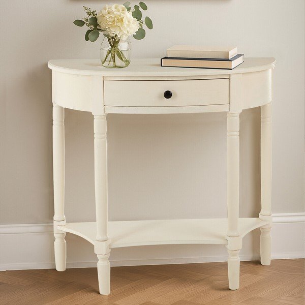 Bela stranska mizica iz masivnega bora 33x81 cm Heritage – Premier Housewares-image-1