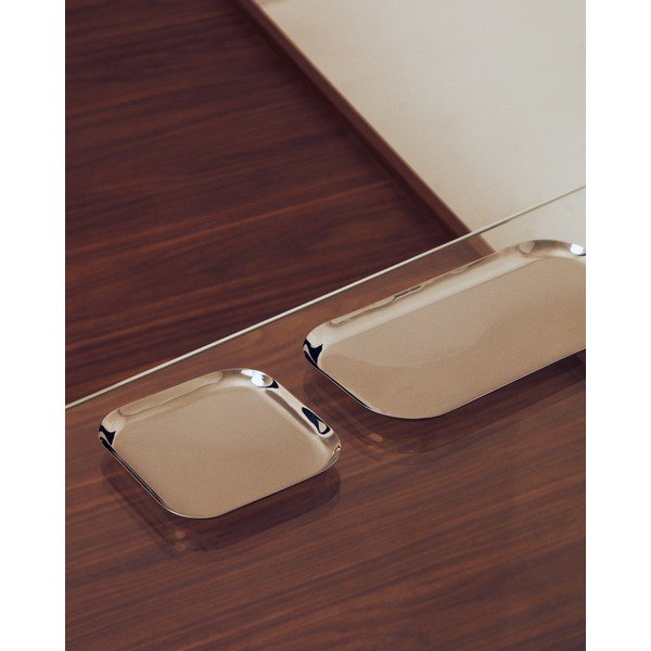 Servirni pladnji v kompletu 2 ks iz nerjavečega jekla 15x29 cm Nirela – Kave Home-image-1