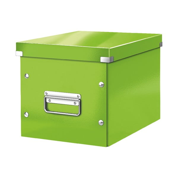 Zelena škatla za shranjevanje Leitz Click&Store, dolžina 26 cm