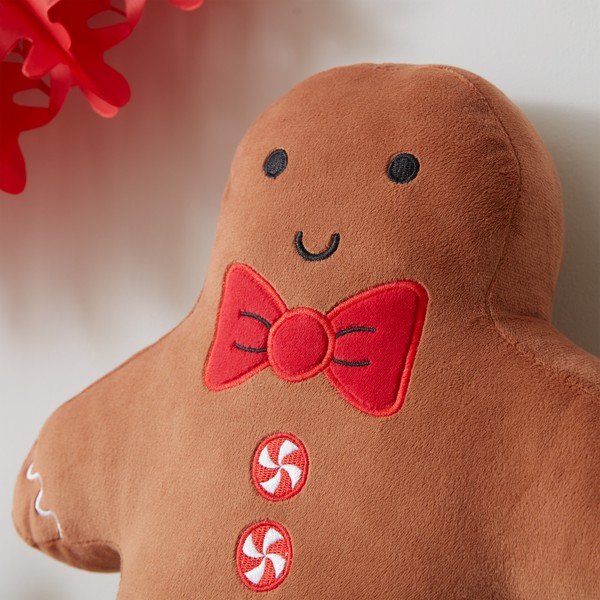 Žametna okrasna blazina z božičnim motivom 28x37 cm Gingerbread – Catherine Lansfield-image-3