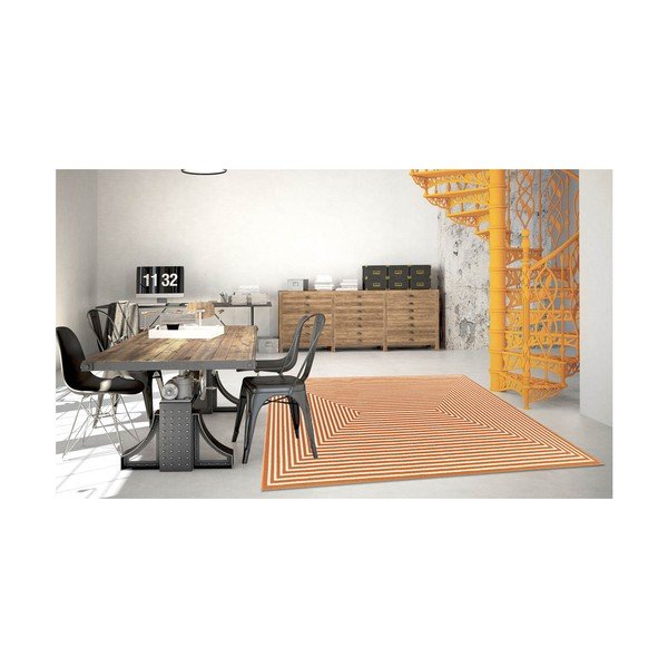 Oranžna zunanja preproga Floorita Braid, 160 x 230 cm-image-4