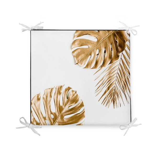 Minimalistične prevleke za blazine Gold Leaves, 42 x 42 cm