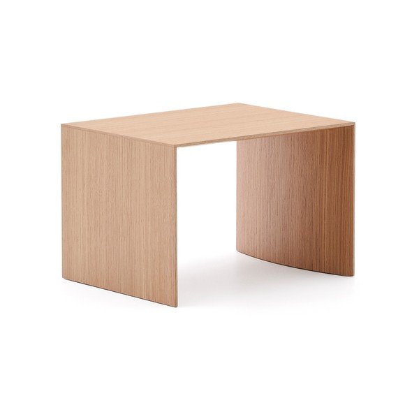 Stranska mizica v hrastovem dekorju 40x55 cm Litto – Kave Home