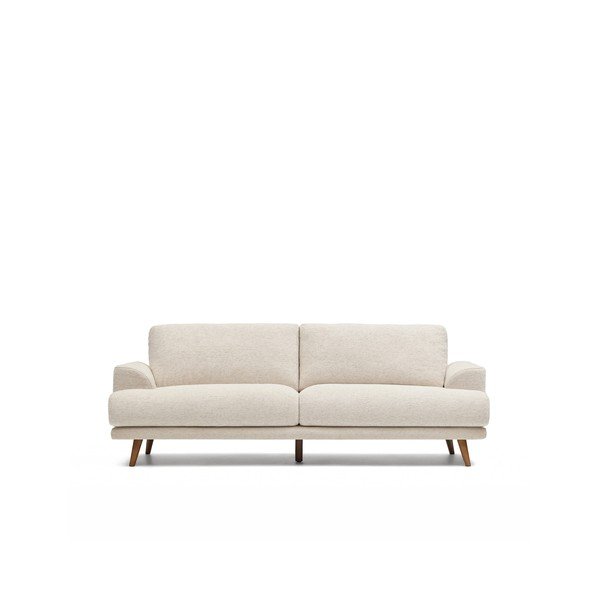 Bež sedežna garnitura iz šenilje 228 cm Karin – Kave Home-image-4