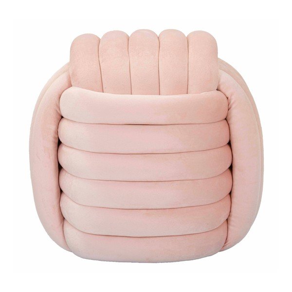 Svetlo rožnat žameten tabure Softy – Mauro Ferretti-image-2