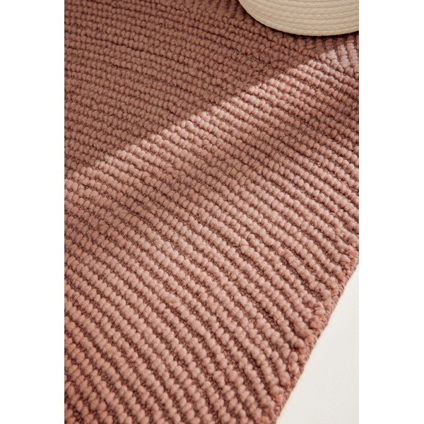 Ročno tkan volnen tekač v barvi terakote 80x200 cm Calmio – Hanse Home-image-2