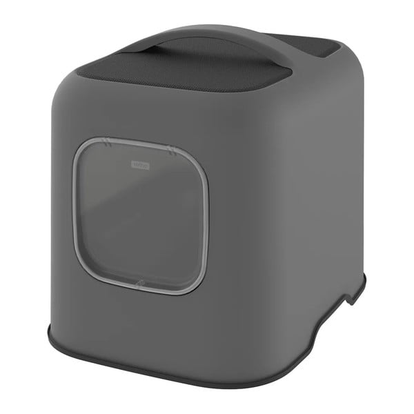 Antracitno siv komplet mačjega stranišča in lopatice Biala – Rotho-image-1