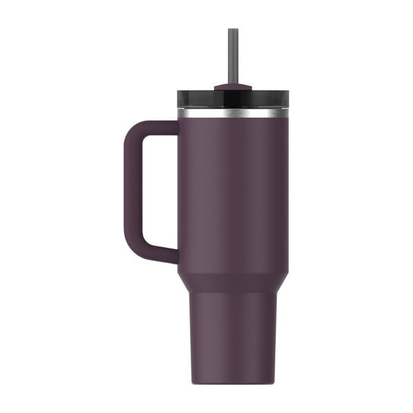 Temno vijolična termovka s slamico iz nerjavečega jekla 1,18 l Quencher H2.0 FlowState Tumbler Plum – Stanley-image-3