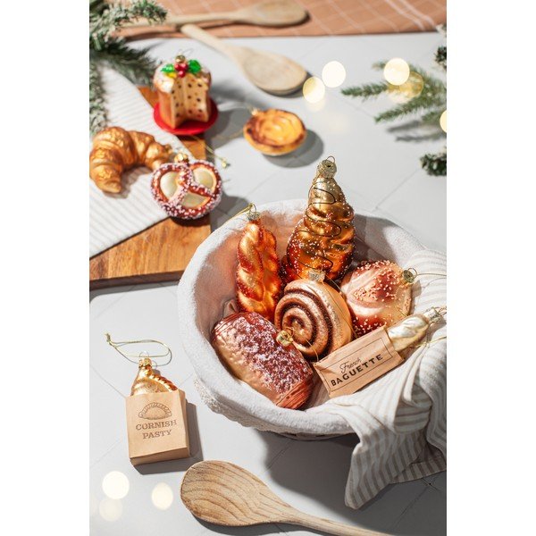 Steklen okrasek za jelko 3 cm Pastel de Nata – Sass & Belle-image-4