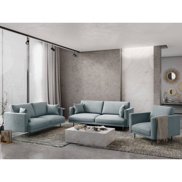 Svetlo modra zofa Milo Casa Piero, 220 cm-image-1