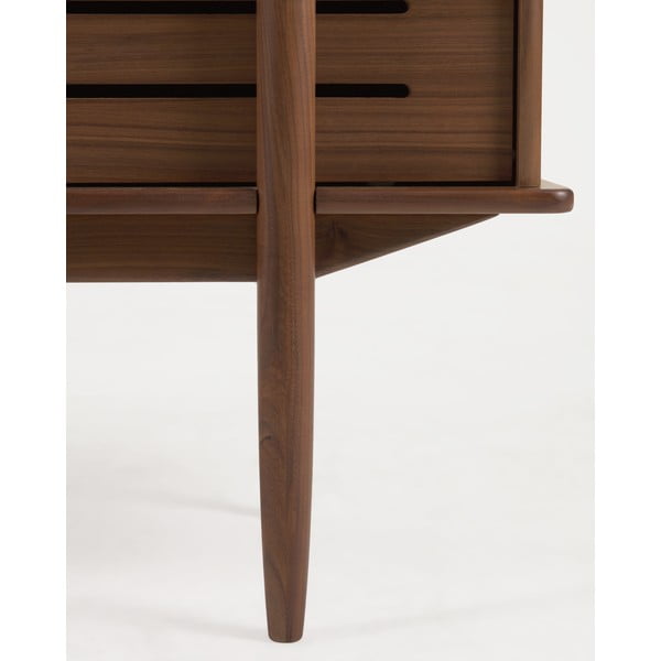 Knjižna omara v orehovem dekorju Kave Home Carolin, 130 x 169 cm-image-2