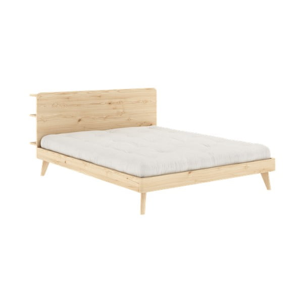 Zakonska postelja iz borovega lesa z letvenim dnom 160x200 cm Retreat - Karup Design